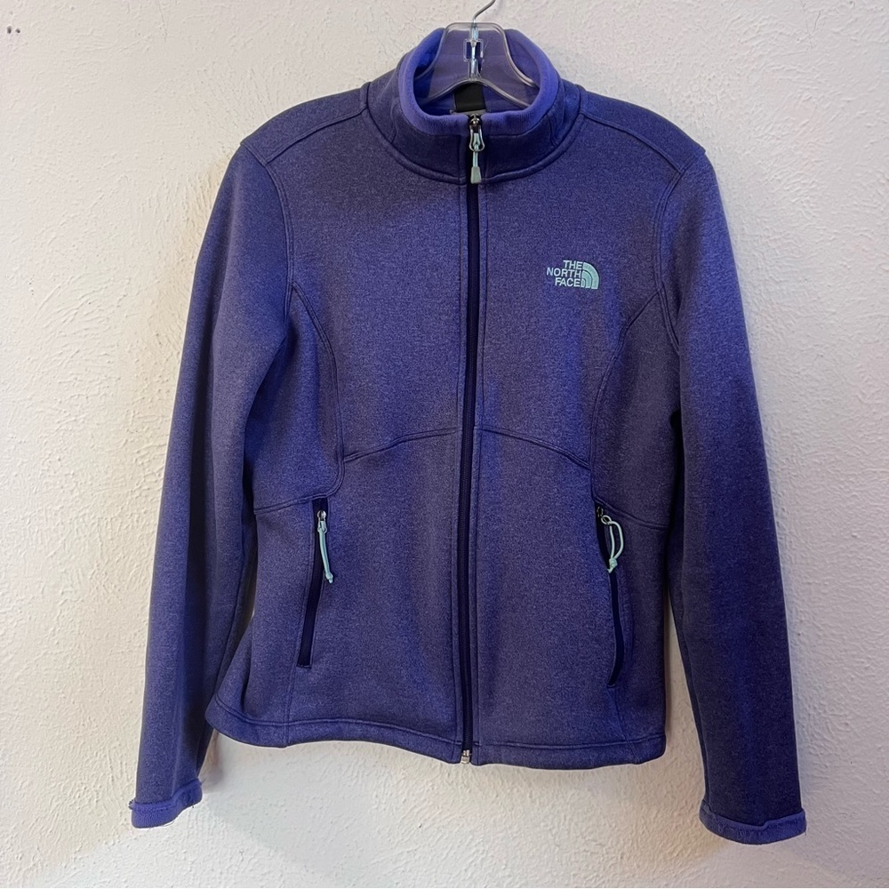 North Face purple/blue jacket with soft fleece lining
